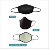 Black Color Cotton Material Protective Face Mask 
