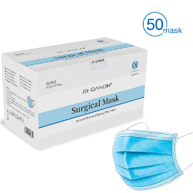 Type IIR Ear Loop Disposable Surgical Mask(Non-Sterile)