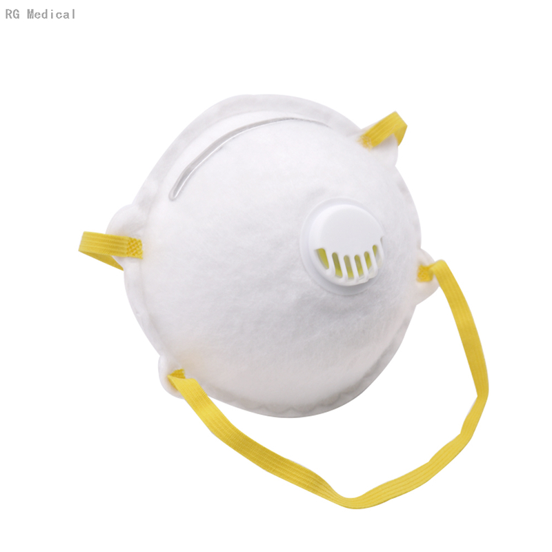 Cup Disposable aerosols resisting Respirator with Valve Headbands