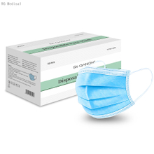 Disposable 3 Ply Non-woven Non Medical Blue Civil Use Face Mask