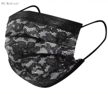 Fashion Face Mask Non-woven Mask Lace Style Meltblown Filter Single Use Protective Disposable Face Mask for Women