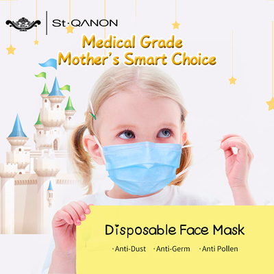 Kids Use Ear Loop 3 Ply Disposable Medical Face Mask 