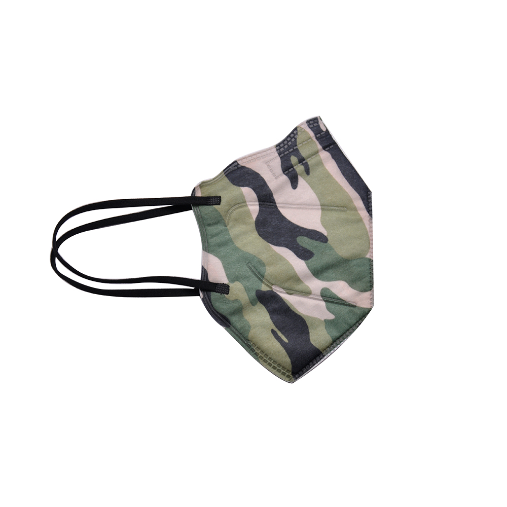 Full-qulified Protective PM2.5 Camouflage Green Mask Foldable 