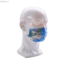 Digital Blue Camouflage Style 3 Ply Disposable Face mask